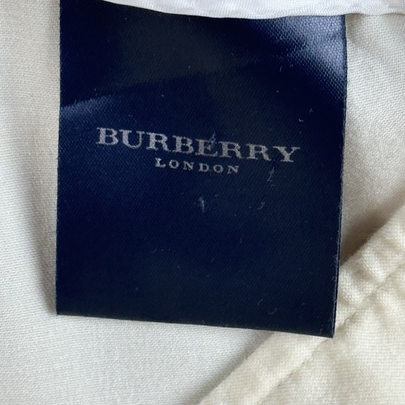 Burberry London Cream  Pants Sz 29 X 29 Mid Rise Wide Leg Wool Stretch - Picture 4 of 10